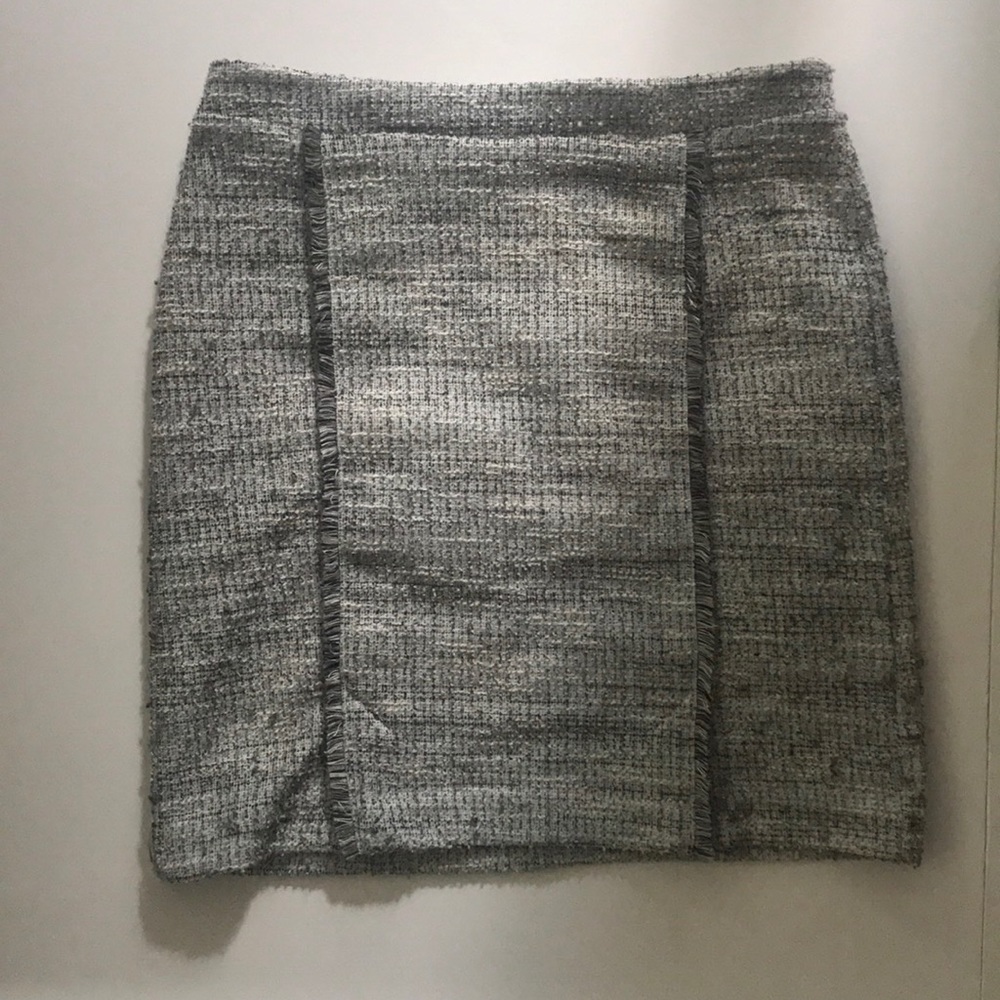 Banana Republic grey tweed dress skirt